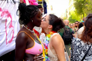 L'Amore tra due ragazze lesbiche al pride Palermo